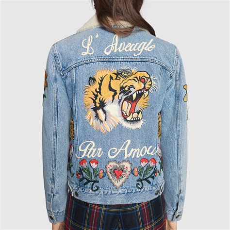 The New Gucci Embroidered Denim Jacket – THE JEANS BLOG